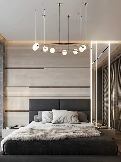 Люстра подвесная, медь, стекло, AIDEN 110*150, металл, G9