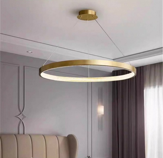 Люстра подвесная, медь, ПММА, NALA 80*4 металл, LED.