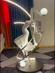 Торшер девушка. Напольный светильник MAI HE MAI Белые. Girls ballerina - Балерина, E27, LED, 70 Вт