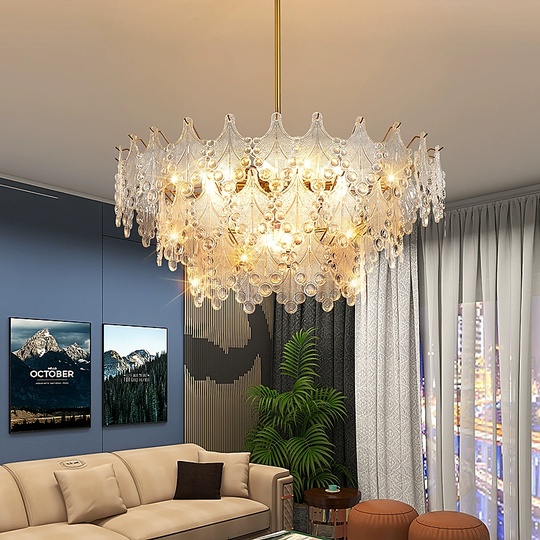 Люстра подвесная, медный, стекло, AYSUN 70*37, металл, E14.