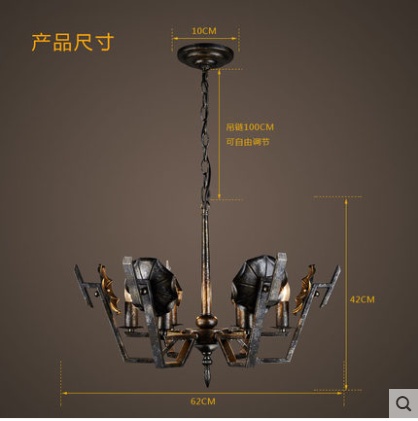 Люстра промышленный ветер украшение