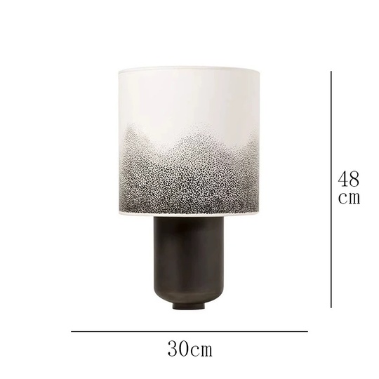 Настольная лампа SNOW 30*48, черный, металл.