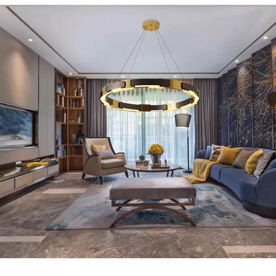 Светильник подвесной золотой, черный, Elumix, металл, 100*9 см, светодиодная, LED