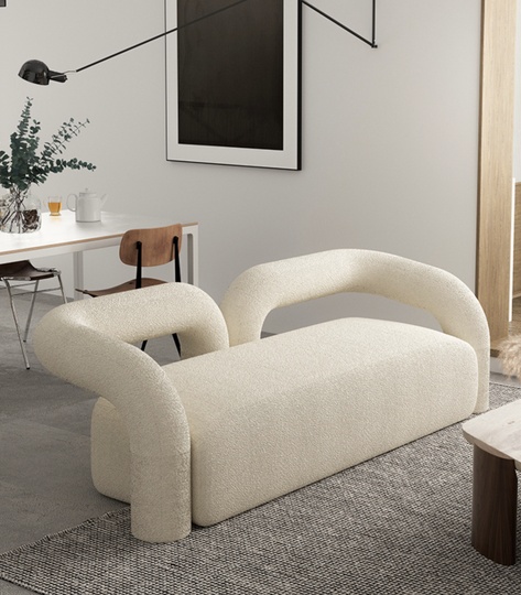 Прямой диван белый Chat Softline, нераскладной, 180х80х70