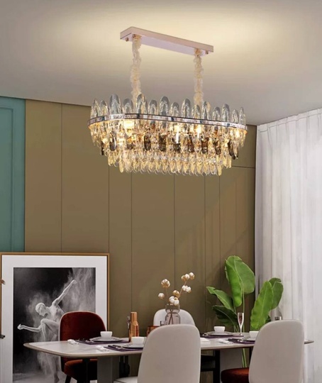 Подвесной светильник NAZAR 95*29, золотой, стекло, металл,  Е14.