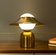 Настольная лампа MISS 38*45, желтая бронза, металл.