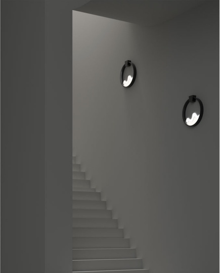 Настенный светильник черный, Lightstar Enna, 30 см, LED, 8 Вт