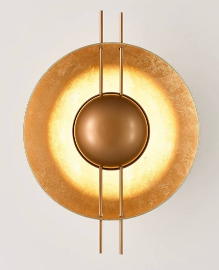 Настенный светильник DOUGLAS 35*48, золотая фольга, металл, LED.