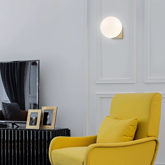 Настенный светильник, Бра ELLEN 15*15, медный, металл, G9.