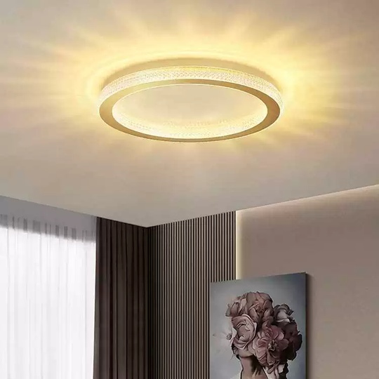 Потолочный светильник, медь, ПММА, ALEX 60*8 металл, LED.