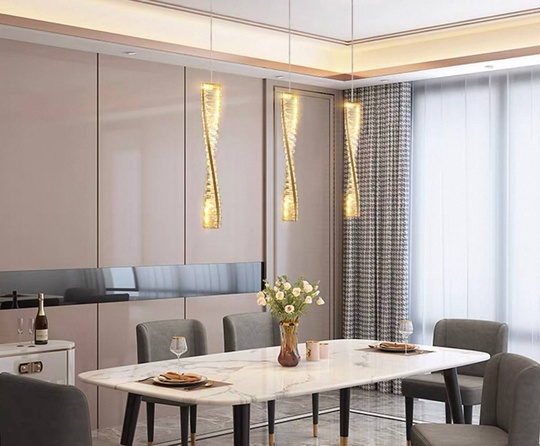 Люстра подвесная, бронза, хрусталь, LIAM 70*50 металл, LED