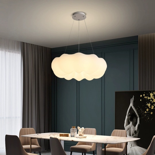 Люстра подвесная, серебро, ПММА, ABELARD 60*21, металл