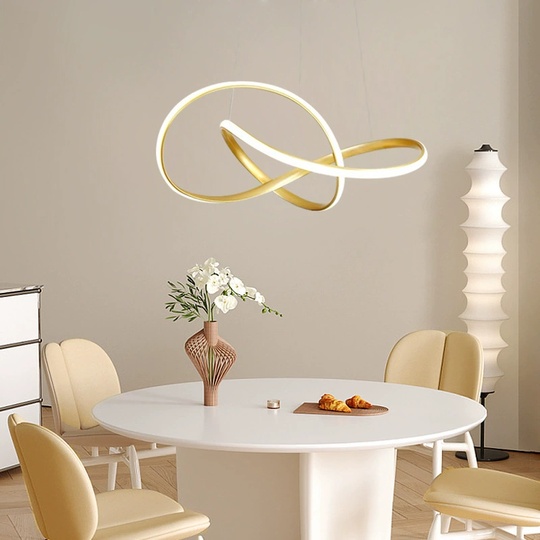 Люстра подвесная, золото, ПММА, JOSEPH GOLD 80*120, металл, LED