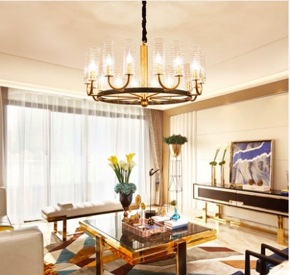 Дизайнерский светильник медь Elyspium, 44 см, 67 см, led, e14, медь, стекло, китайский, медный