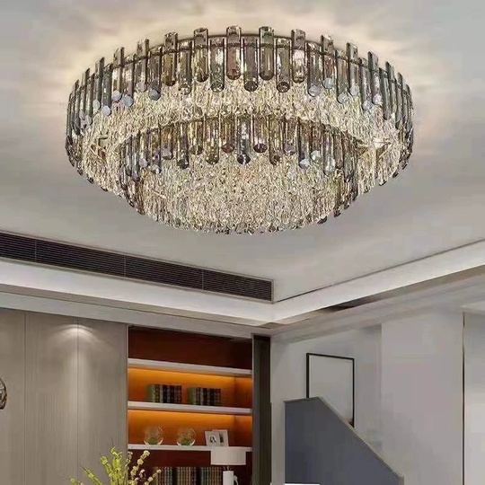 Потолочный светильник, медь, хрусталь, CHARITY 80*36 металл, Е14.