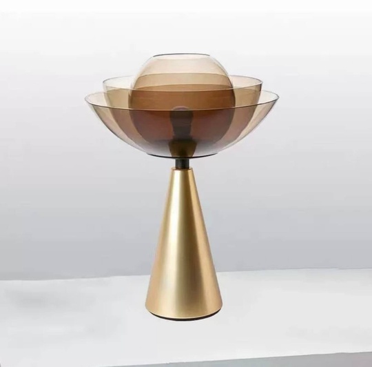 Настольная лампа DINA 30*52, античная бронза, металл, стекло