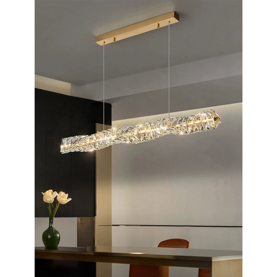 Люстра подвесная, хром, кристалл, ALVIN 120*12, металл, LED.