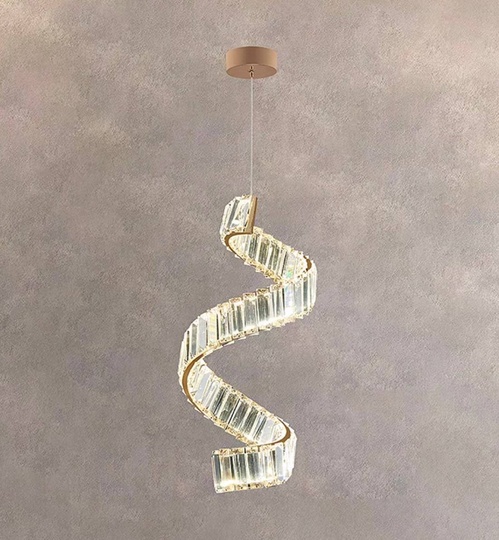 Люстра подвесная, бронза, кристалл, LUCY 25*58 металл, LED.