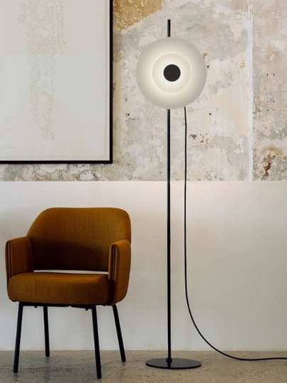 Напольный светильник черный One HOOP Black, LED, 9 Вт