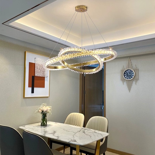 Люстра подвесная, медь, ПММА, AD 60*100, металл, LED