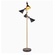 Торшер, черный, золото, Corer 30*177, светодиодный, E27*4, металл
