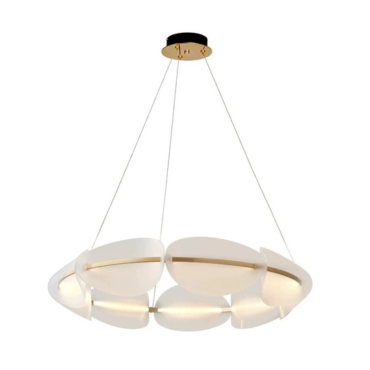 Люстра подвесная ARSAL 100*18 бронза, стекло, металл, LED.