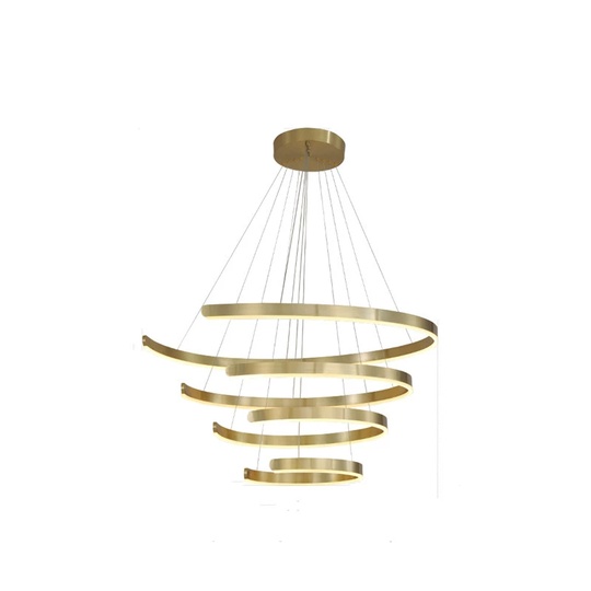 Люстра подвесная, медь, ПММА, PIPER 40*60*80*100 металл, LED.