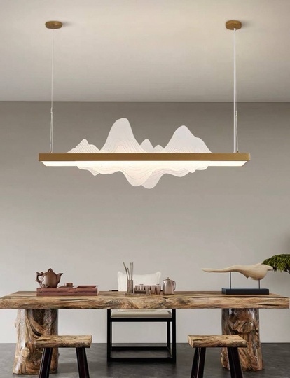 Люстра золотая Virella, металл, 80*38 см, светодиодная, LED