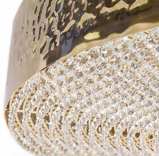 Люстра золотая Aurivex, металл, 80*16 см, подвесная, Е14