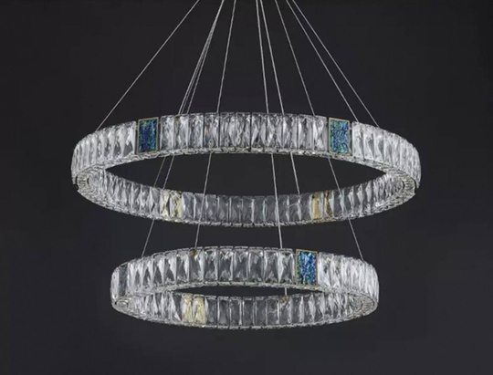 Люстра подвесная CAGDAS 80*150 бронза, кристалл, металл, LED.