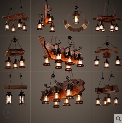 Дизайнерские светильник 50*100 см led, e14, дерево, железо, потолочный