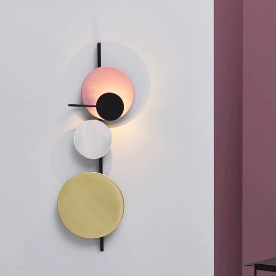 Настенный светильник, БРА HAKAN 36*98, розовый, металл, LED.