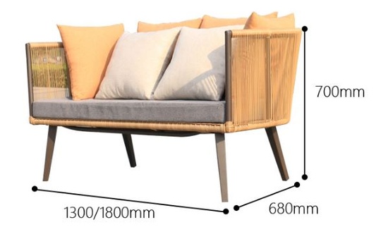 Диван из ротанга Quaker