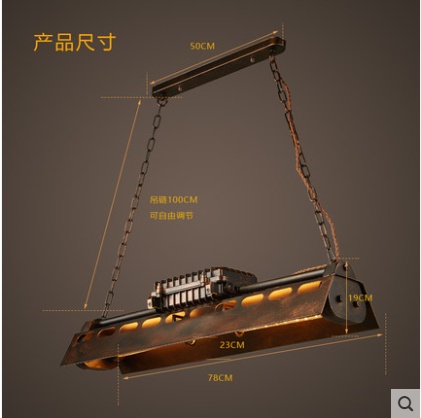 Дизайнерские светильник 78*19 см led, e14, железо, стекло