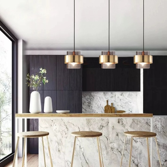 Светильник подвесной, античная бронза, Elixent, металл, 18*16 см, G9