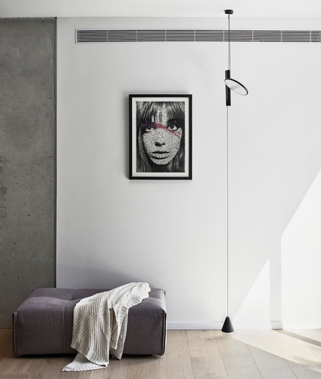 Напольный светильник черный OK, LED, 10 Вт