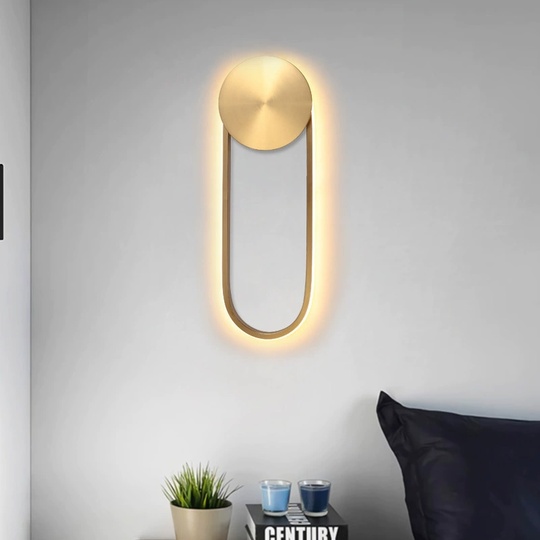 Настенный светильник ZARREN, Бра, 16*49, бронза, металл, LED.