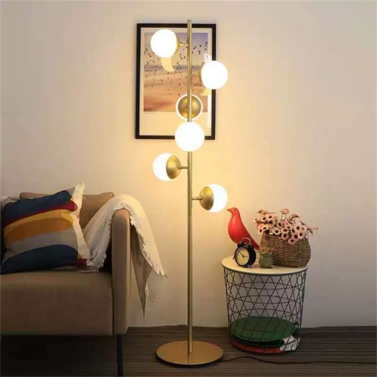 Торшер золото Luxor, 32*164 см, LED, G9, металл, 15 Вт