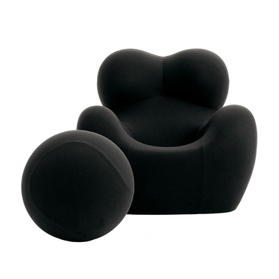 Кресло черное Serie up, 92*91*96