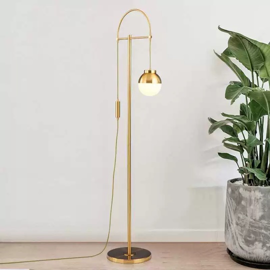 Торшер бронза Aluvira, 33*180 см, LED, Е27, металл, 40 Вт