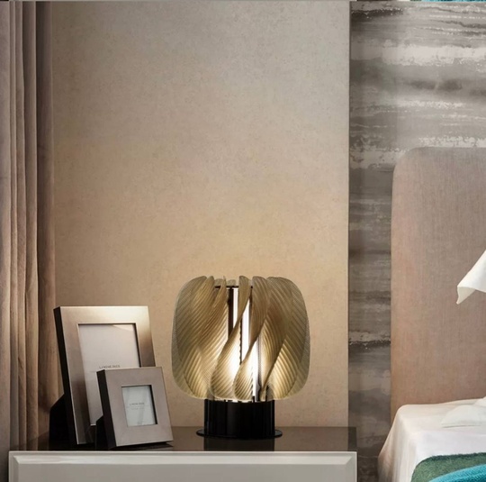 Настольная лампа DARK FLOWER 30*25, черный, коричневый, смола