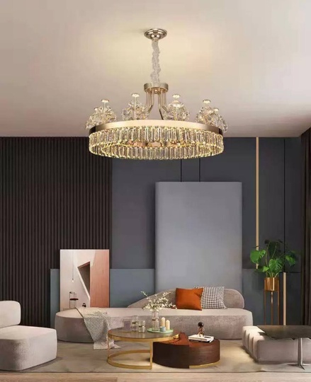 Подвесной светильник OSMAN 80*35, золотой, кристалл, металл,  LED.