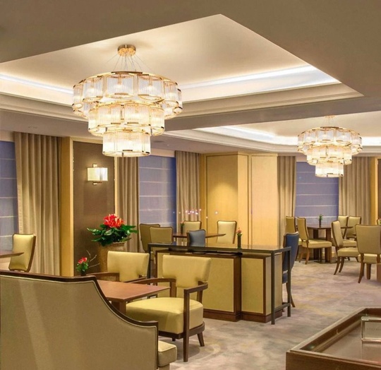 Люстра подвесная, золотой, стекло, AYDAN 40+70+100, металл, E14.