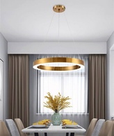 Люстра подвесная, медь, ПММА, CHARLEY 50*5 металл, LED.