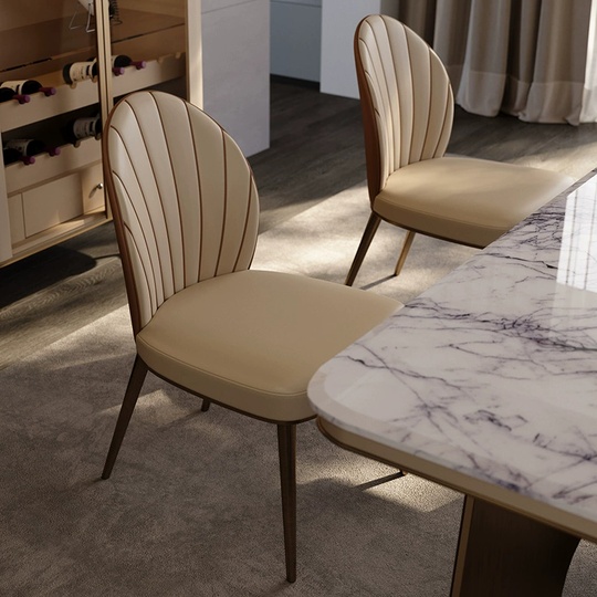 Обеденный стул Auralis 50*86*62 см, кожа - для дома и офиса в итальянском стиле